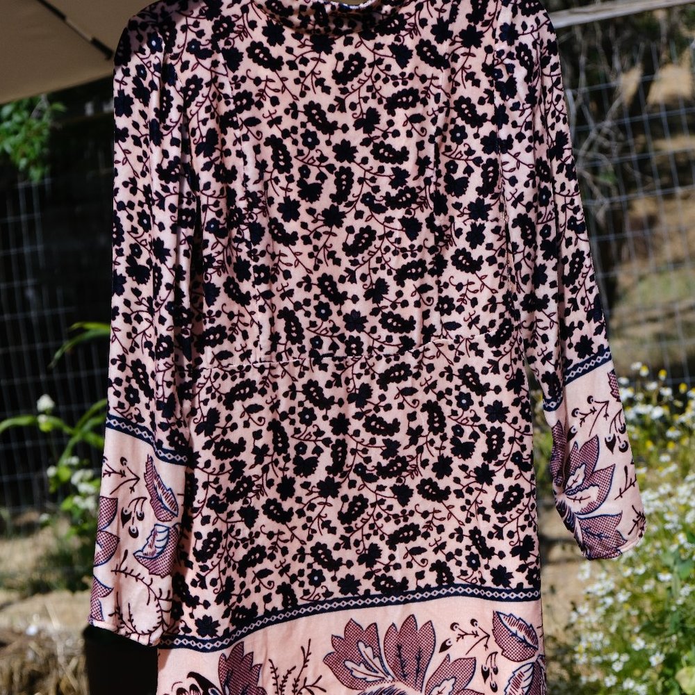 Gorgeous Soft Velvet Paisley Mini Dress from Cha Sor